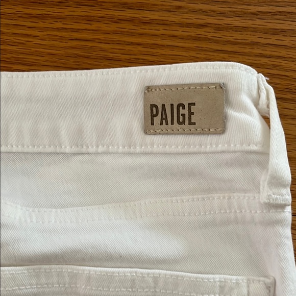 Women's Paige Skyline Skinny White Jeans - Picture 4 of 5